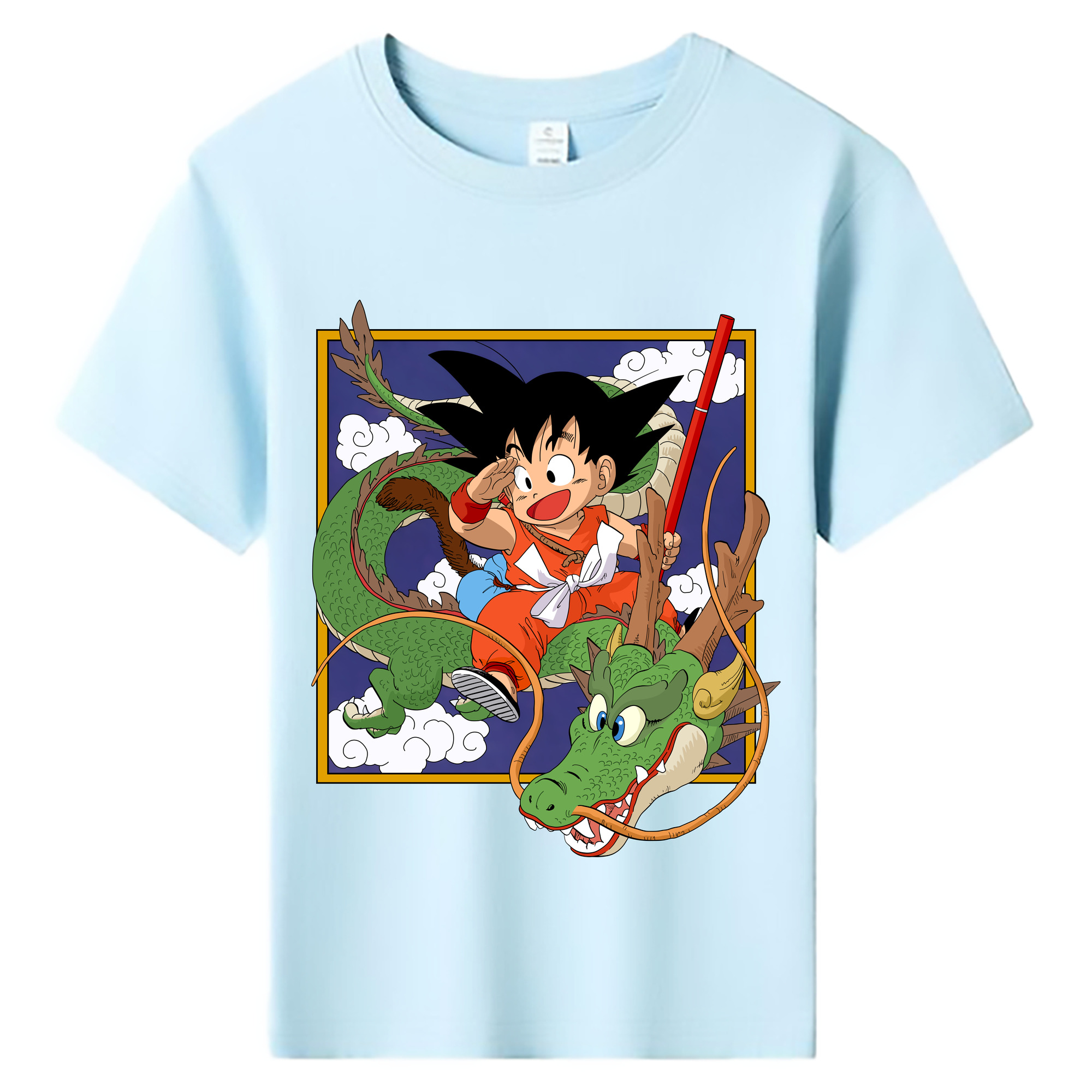 （画像用） ドラゴンボール 孫悟空（そん ごくう）Son Goku カカロット DRAGON BALL Kakarotto 綿100％キッズTシャツ（フロントプリント）